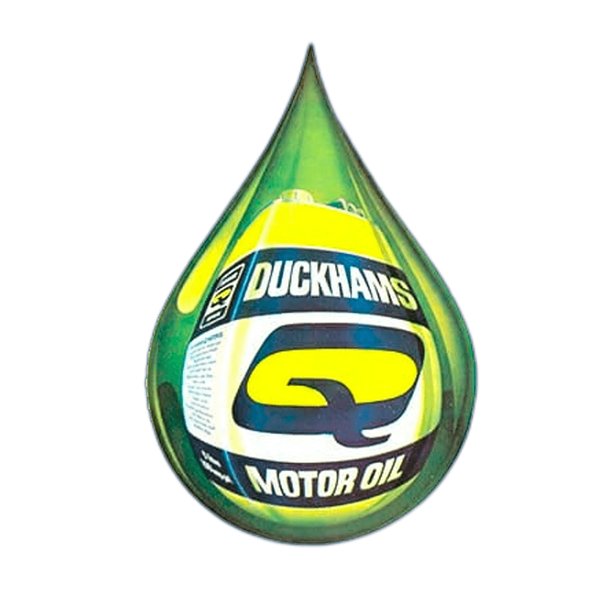 Duckhams motor oil droplet
