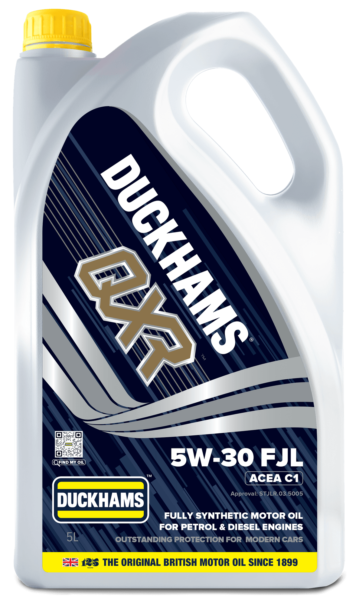 Duckhams QXR 5W-30 FJL, 5 litres.