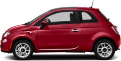 Fiat 500 Red car